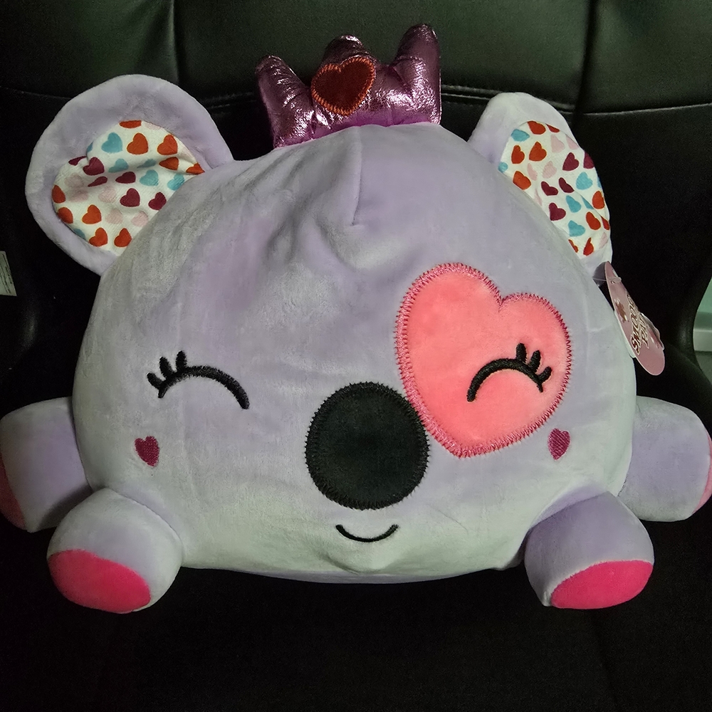 Linzy Smoochy Pals Purple Koala Ultrasoft Stuffed Animal Plush Squishy. Nwt.